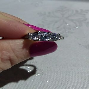 #00118 3 Piece Sterling Silver Wedding Ring Set